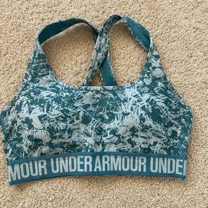 Under Armour Blue Patterned Sports Bra